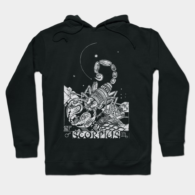 Scorpio Hoodie by the gulayfather